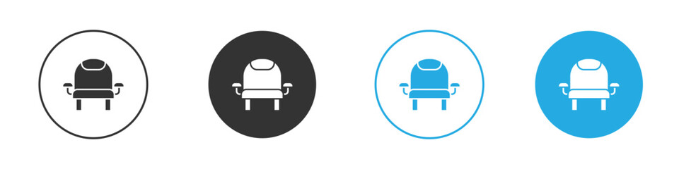 Cinema seat icon for web or mobile app. Simple flat designs
