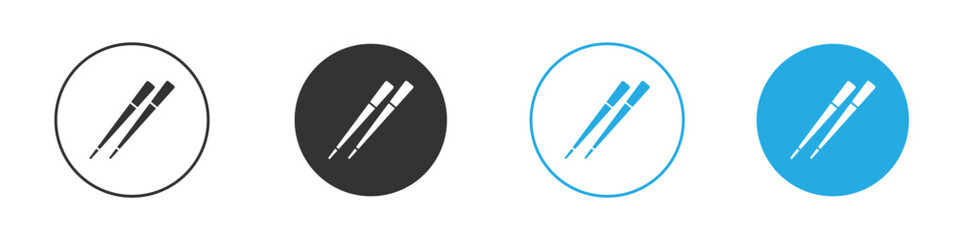 Chopsticks icon for web or mobile app. Simple flat designs