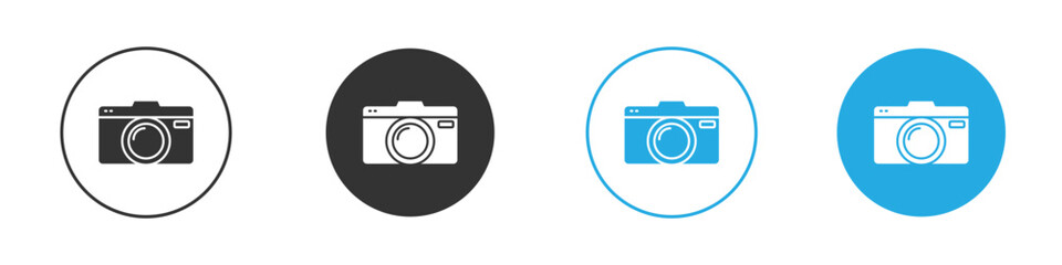 Camera icon for web or mobile app. Simple flat designs