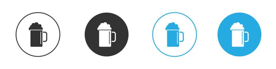 Beer icon for web or mobile app. Simple flat designs