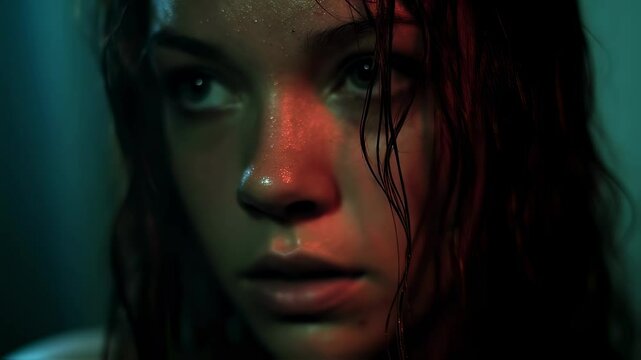 the screen captures a tense thriller moment filled with suspenseful visuals that heighten the feeling of anticipation in the air.