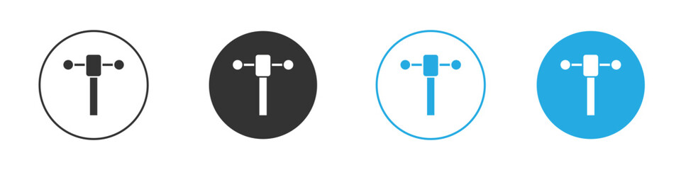Anemometer icon for web or mobile app. Simple flat designs