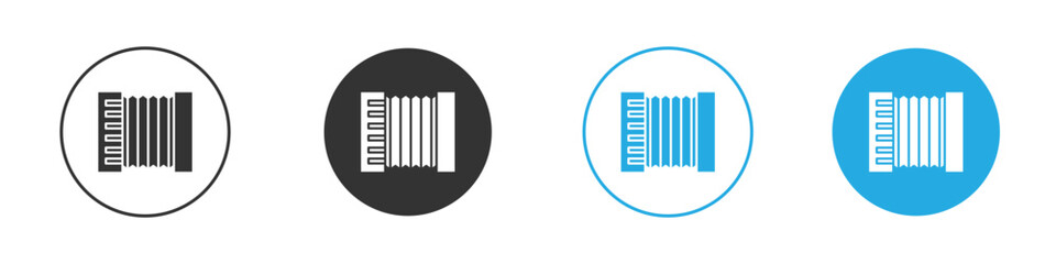 Accordion icon for web or mobile app. Simple flat designs