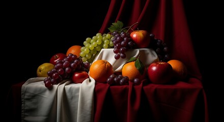 A still life of assorted fresh fruits © Turzo Khan