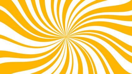 Background illustration of a orange retro sunlight pattern on a transparent background