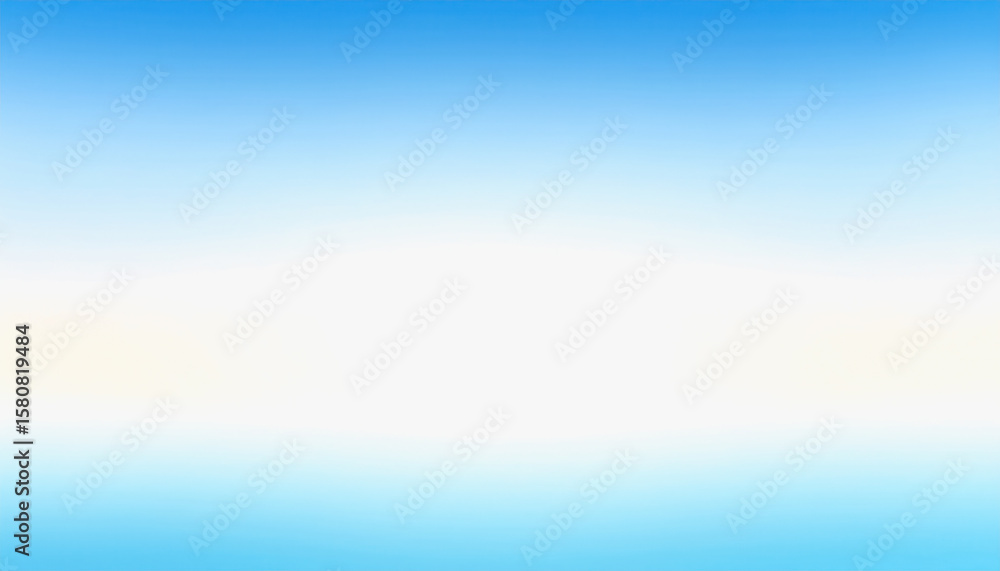 Poster a beautiful blue sky with fluffy clouds on ocean mist fade background offering copy space for text a
