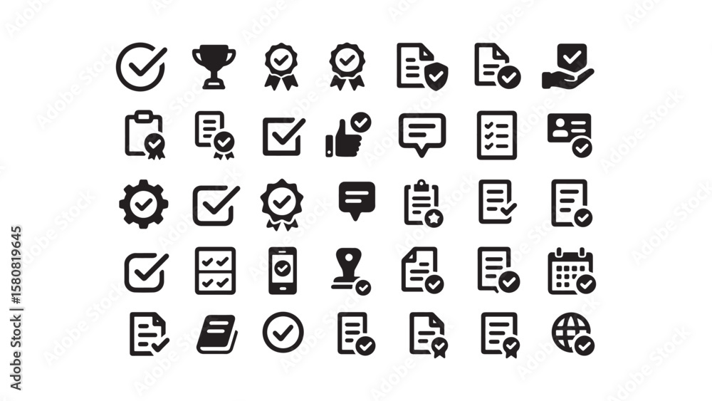 Aufkleber collection of doodle vector web business icons for computer and mobile interface design simple flat 