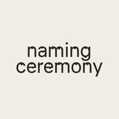 naming ceremony typography .eps8