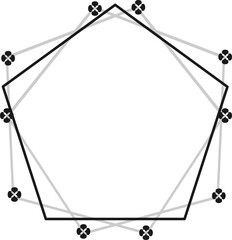 오각형 도형 프레임