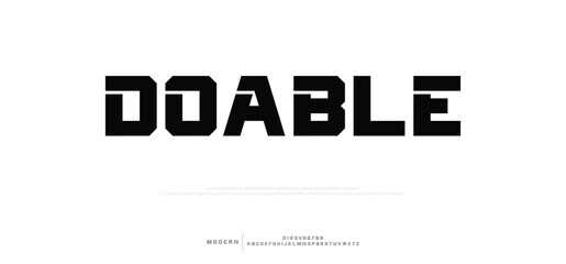  Classic typography in modern or old art deco style, serif letters for modern or retro poster font