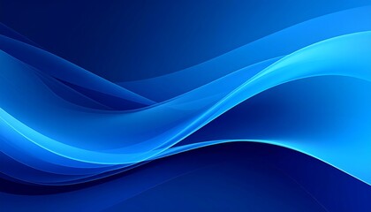 Fototapeta premium Abstract blue waves