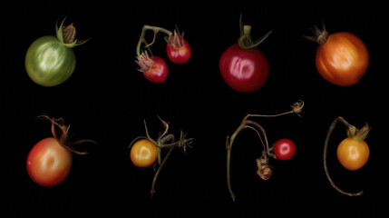 Time-lapse of tomato plants reverting through evolutionary stages, becoming wilder and more primitive.