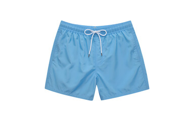 Blue swim trunks isolated on transparent background 