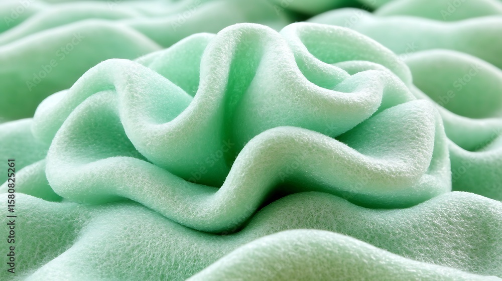 Aufkleber textured soft green surface in a macro view creating a soothing and gentle abstract design