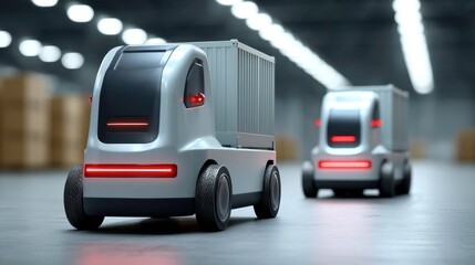 Autonomous Delivery Vehicle, Warehouse Automation, Future Logistics, AI powered supply chain