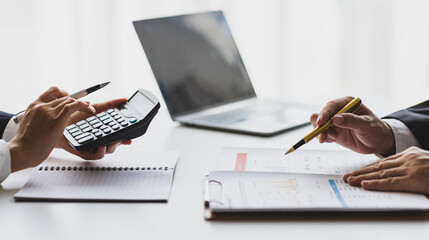Meeting with business advisors to analyze the business financial situation and plan the company's...
