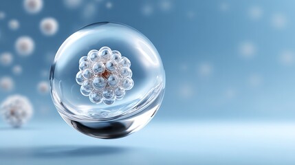 Exploring molecular structures laboratory environment 3d render scientific visualization abstract concept