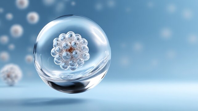 Exploring molecular structures laboratory environment 3d render scientific visualization abstract concept