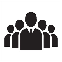 Professional teamwork and collaboration symbol representing a group of people