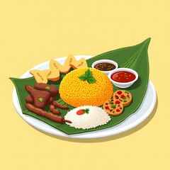Indonesia food vector