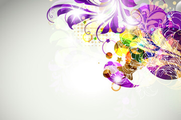 unique colorful trend flower creative background