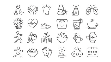 Vector set of cartoon doodle food icons for Christmas gift design simple flat black and white illustration of lifestyle icon set silhouette icon vector line art on white background