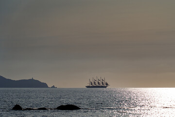 Sailboat on the sea