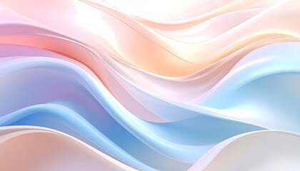 Fototapeta premium Abstract flowing pastel fabric