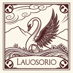 Fototapeta premium vector illustration of an eagle