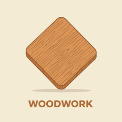 Wood work logo deign template