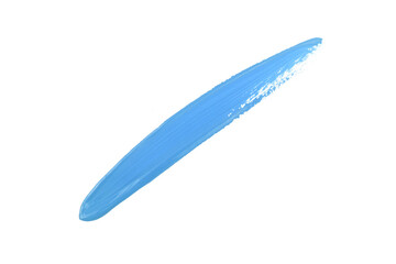 Blue watercolor paint brush stroke isolated on transparent background. art and watercolor painting concept.