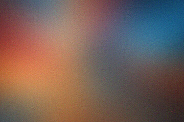 Warm Orange to Cool Blue Gradient with Grain Texture