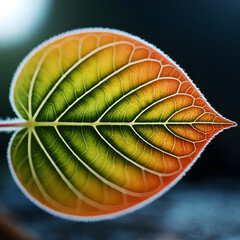 a beautiful leaf with details