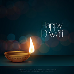 Happy Diwali - festival of lights colorful poster template design with decorative diya lamp. vector illustration.  Indian festival of lights Happy Diwali, holiday Background, Diwali celebration.
