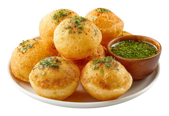 Pani Puri Indian Food Isolated on Transparent Background PNG
