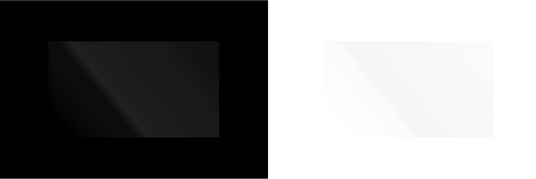 Glossy Window Reflection in Minimalist Style