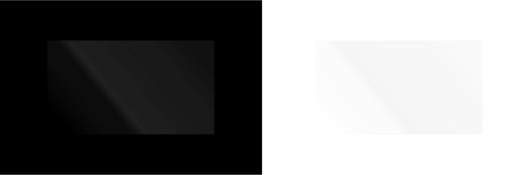 Glossy Window Reflection in Minimalist Style