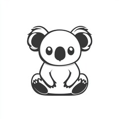 Fototapeta premium Cute koala sitting