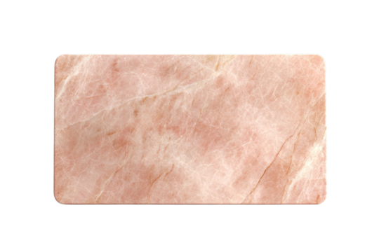A pink marble slab with a white background - Powered by Adobe