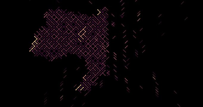 Generative Grid Map of Ukraine Structure