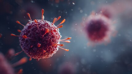 Microscopic Virus COVID-19 Pandemic Disease Microbiology Science