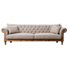 Fototapeta premium Farmhouse Rustic sofa isolated on transparent background