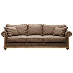 Obraz premium Farmhouse Rustic sofa isolated on transparent background