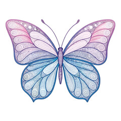 Elegant Symmetrical Butterfly Icon — Minimalist Vector