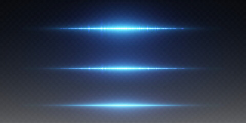 Magic light flashes, magical light effect of neon horizontal lines.