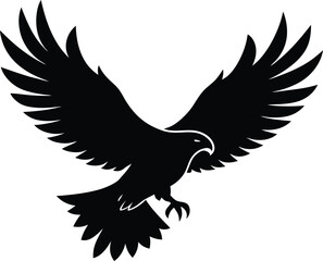 Obraz premium a flying eagle on white background.eps