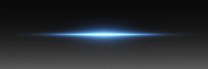 Light flash of light, laser effect. On a transparent background.