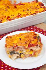 freshly baked South African maize meal dish known as 
