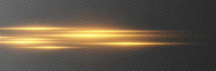 Glowing stripes effect. On transparent background