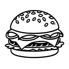 Vector logo icon Burger